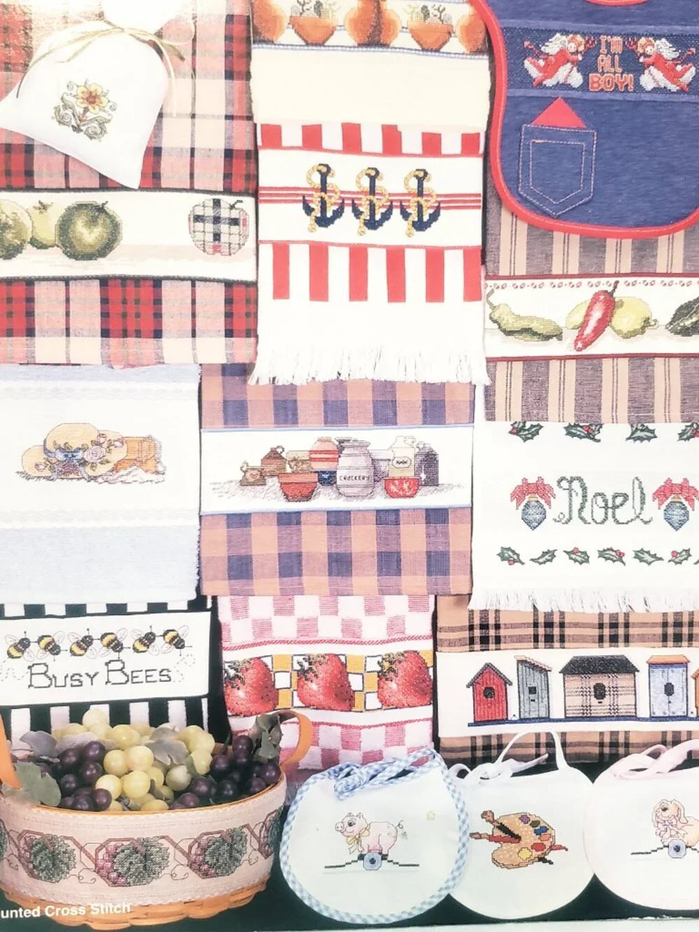 Basically Borders Cross Stitch Leaflet 1998 Cross My Heart CSB179 Anchor Pig